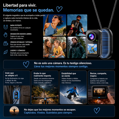 Cámara De Acción WiFi Pantalla Táctil Con Estabilización De 6 Ejes